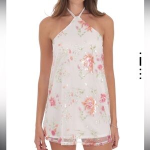 Floral One-Shoulder Dress